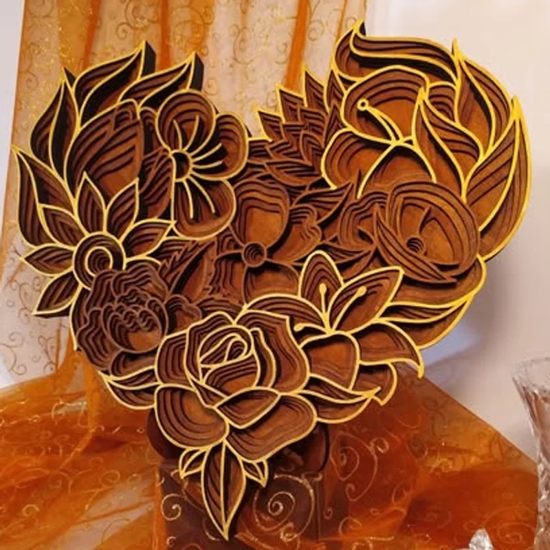 Blüten-Herz-Mandala